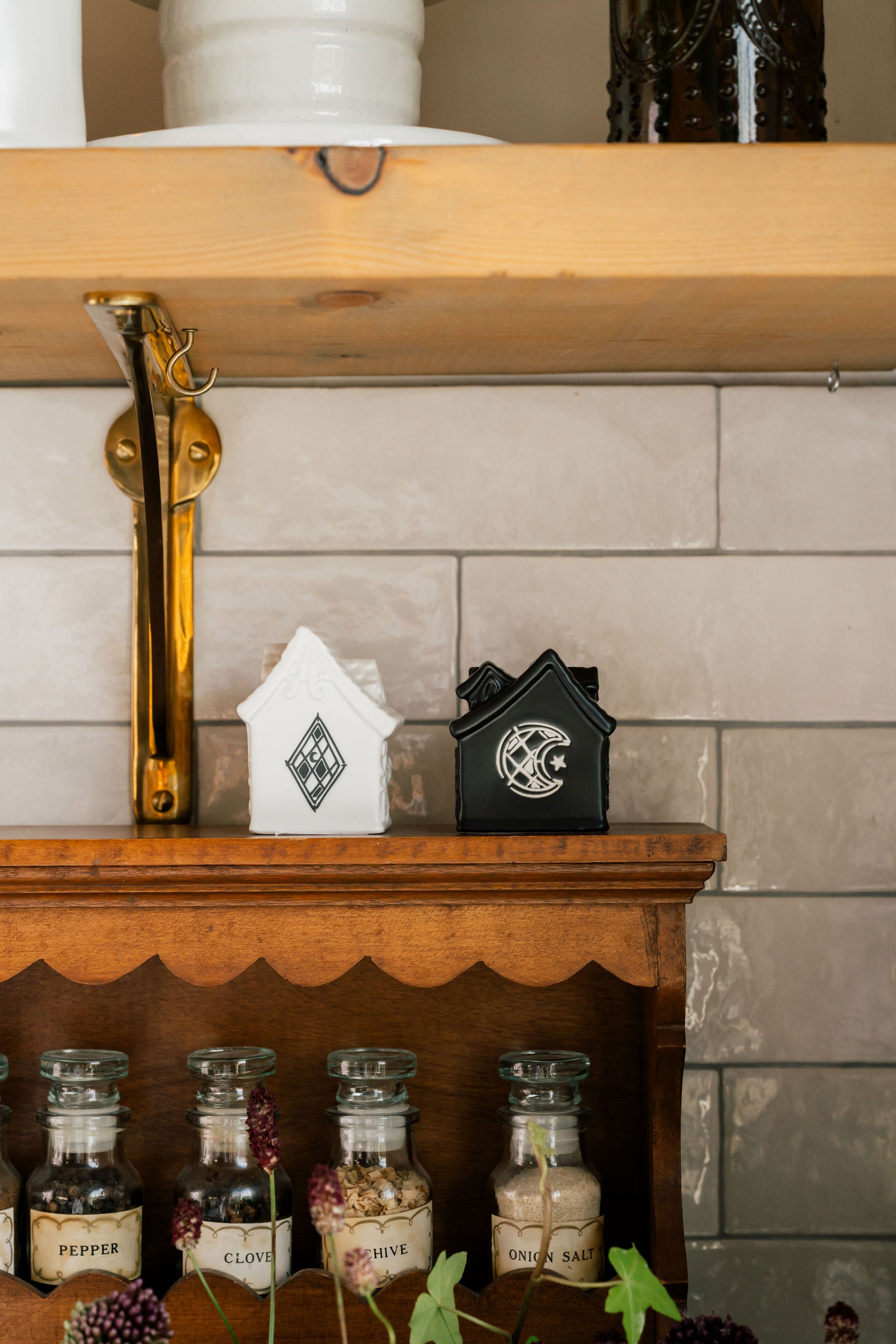 Mystical Haunted House Salt & Pepper Shakers