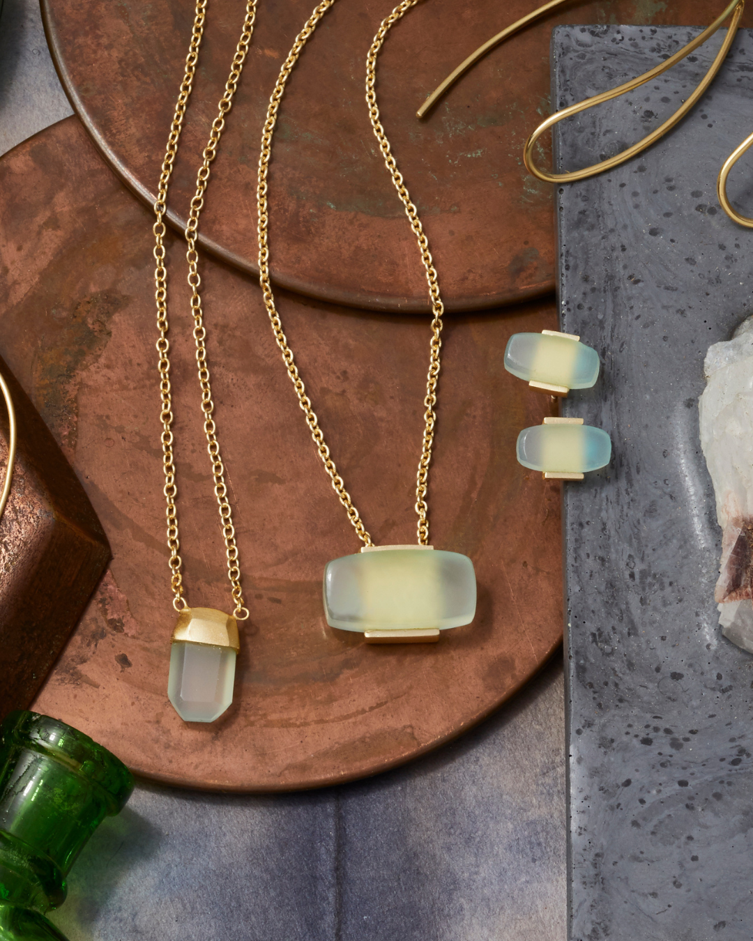 Nain Pendant Necklace Chalcedony