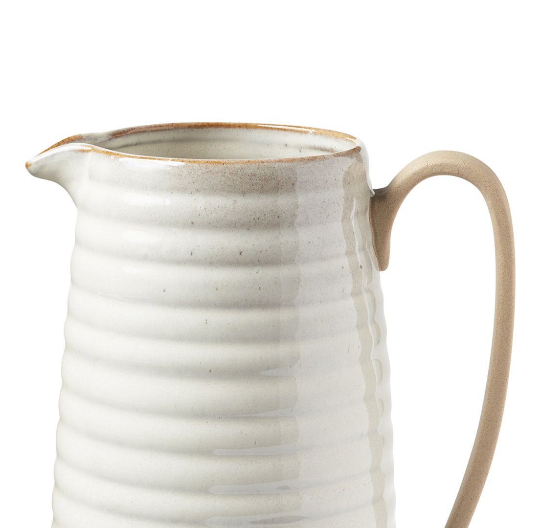 Monterey Large White Farmhouse Pitcher