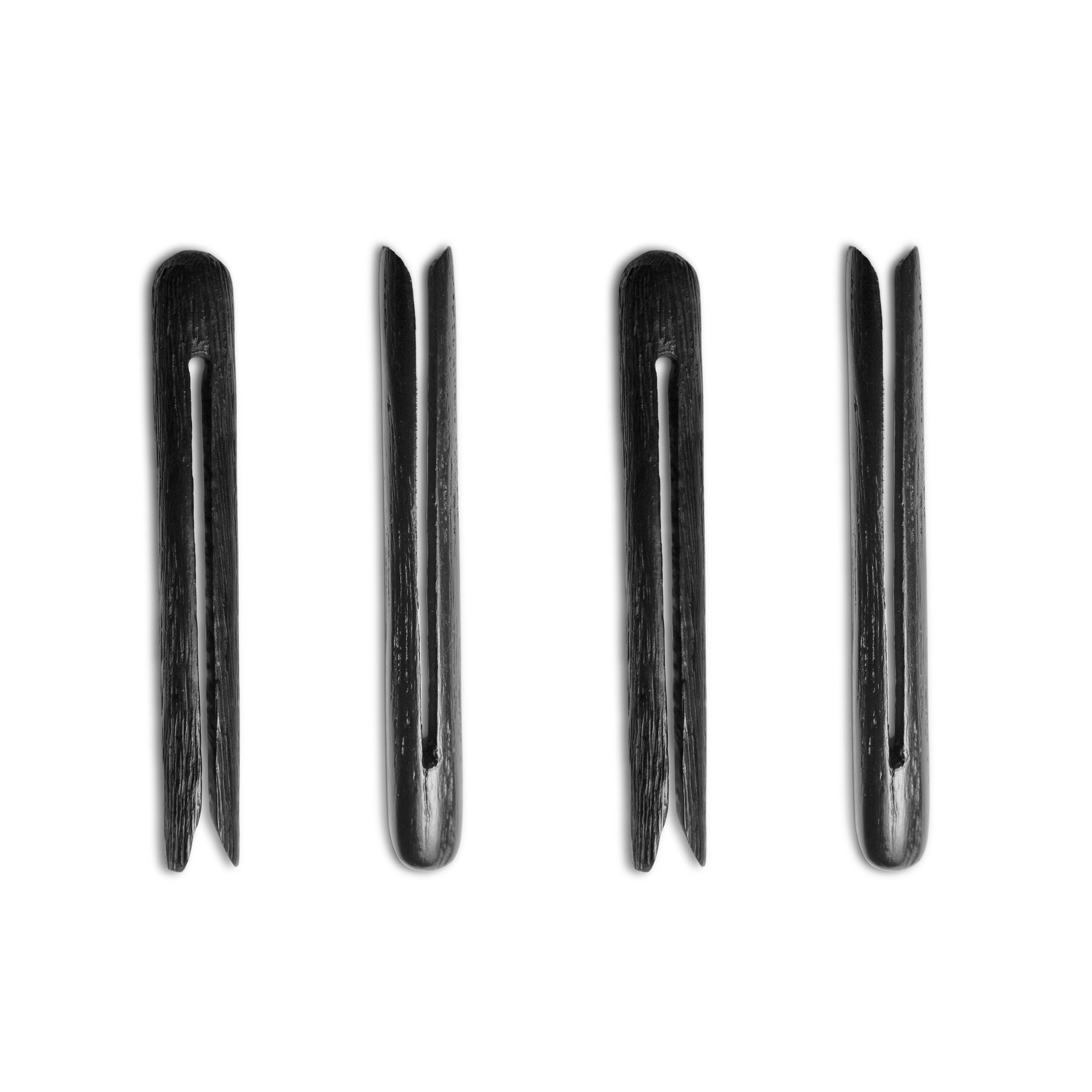 Noir Ebonized Bag Clips Set of 4
