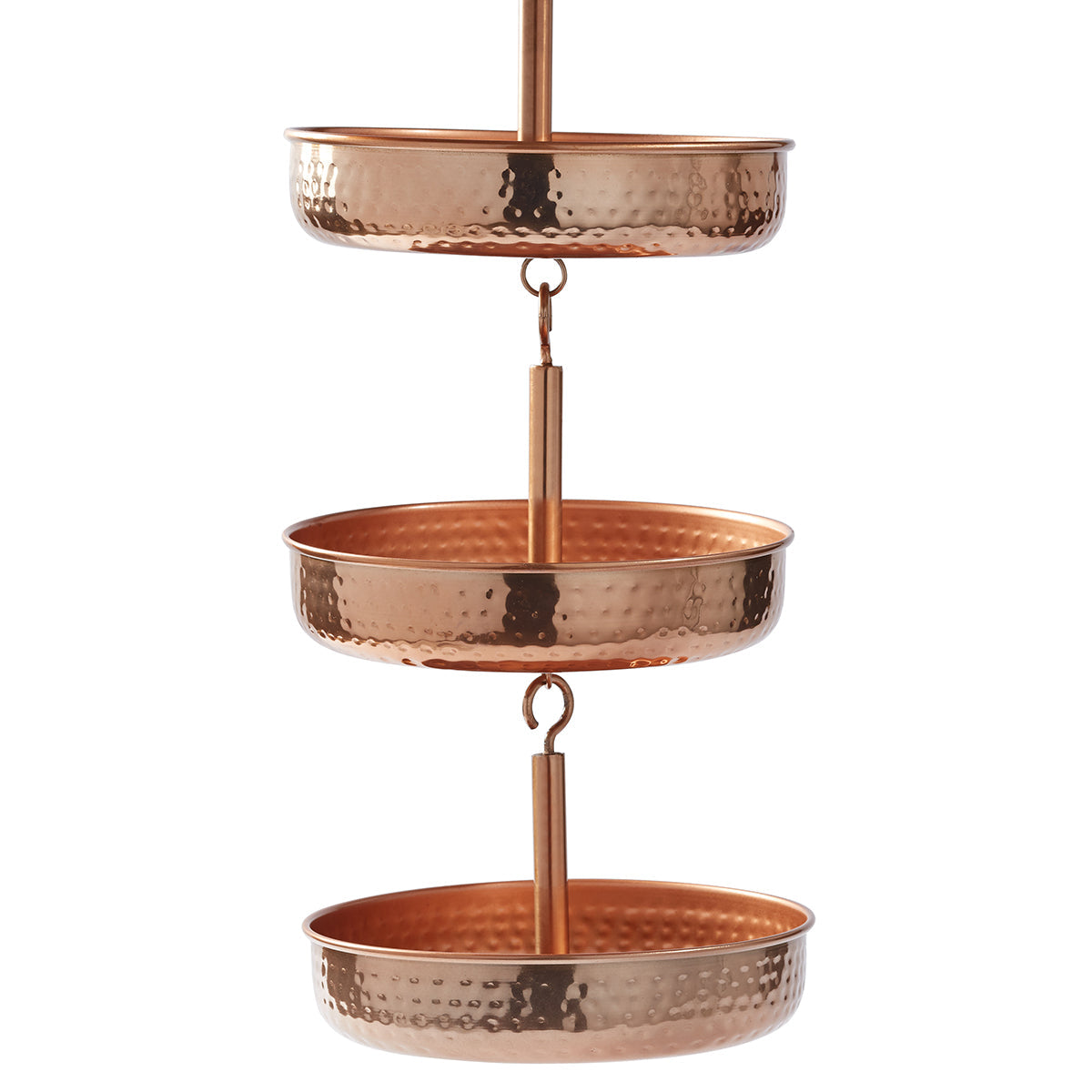 Copper Hanging Planters Set of 3