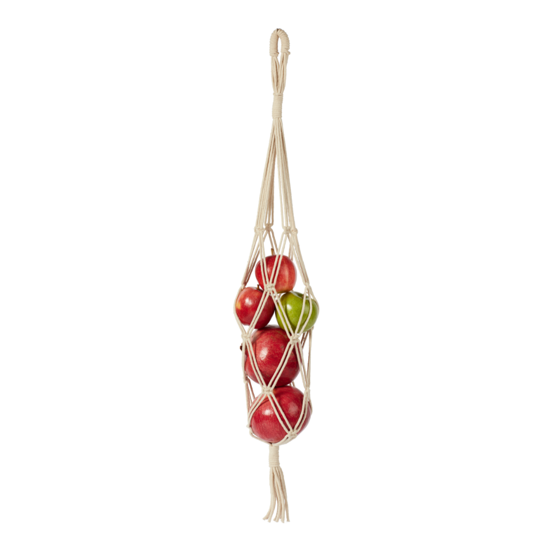 Macrame Produce Bag Cream