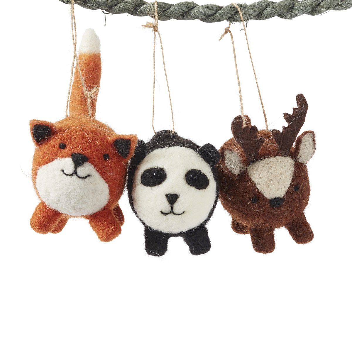 Fat Animal Ornaments Set of 3