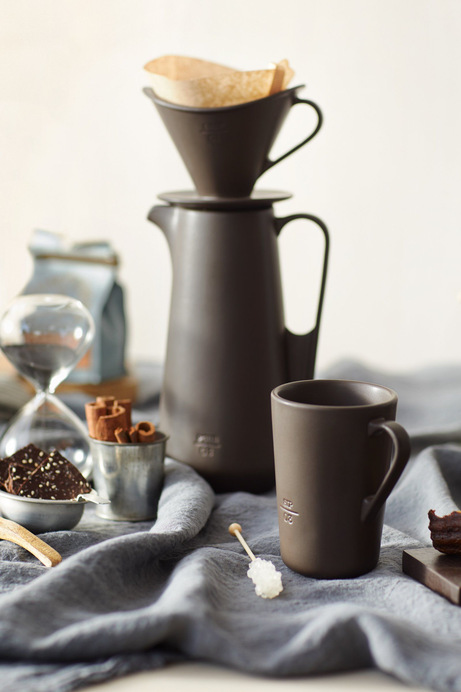 Icon Drip. Pour. Sip. Coffee System Espresso Set of 4