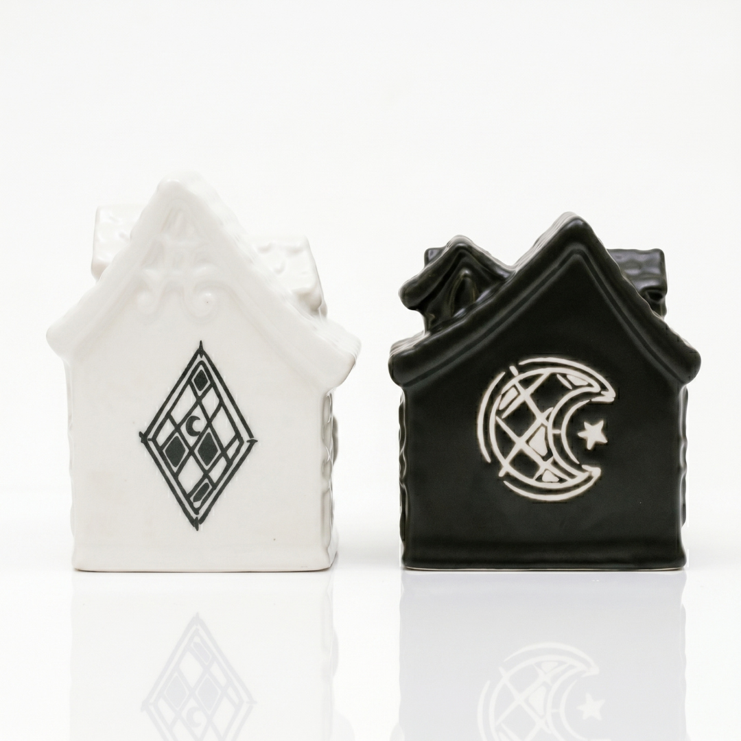 Mystical Haunted House Salt & Pepper Shakers