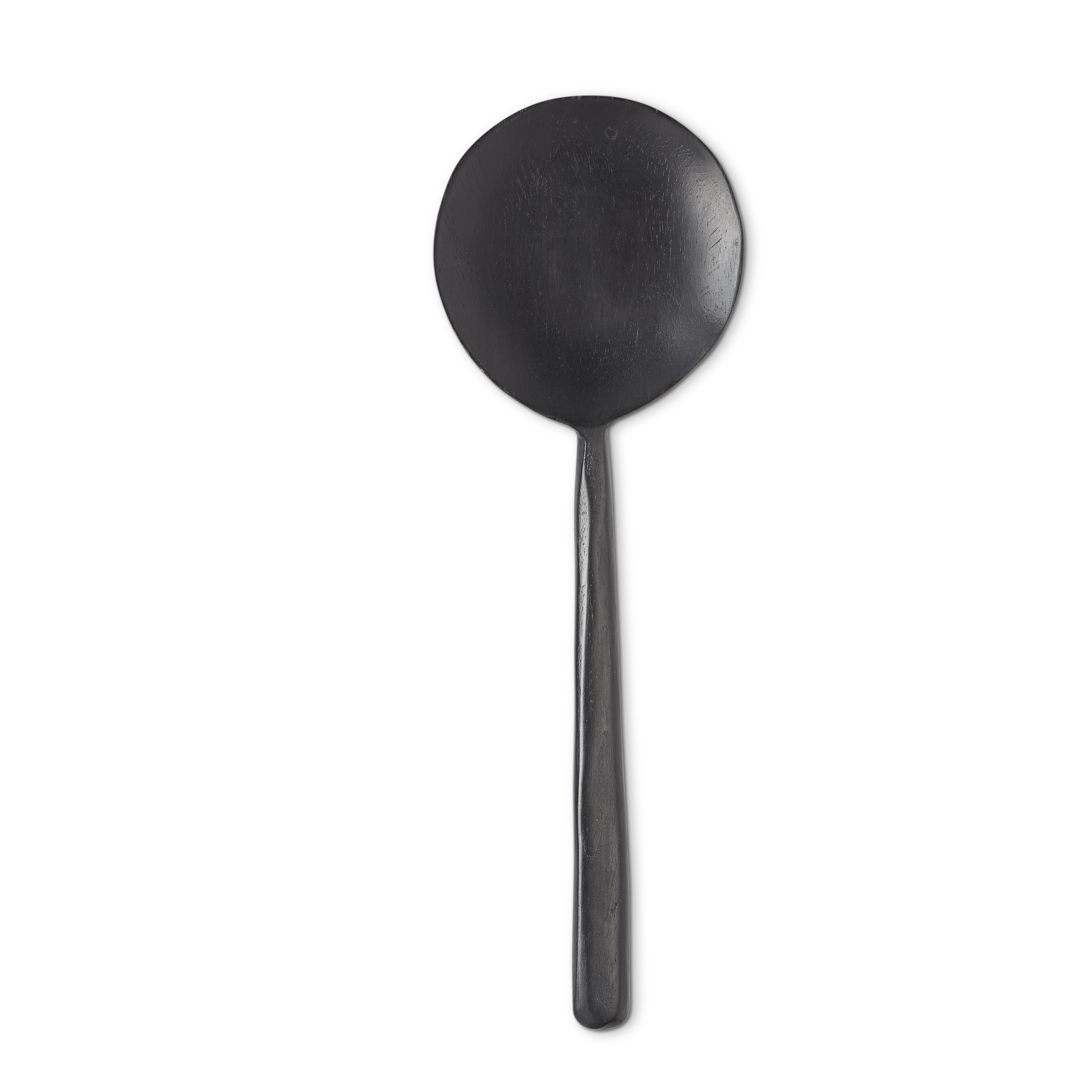 Noir Ebonized Wood Spoons Set of 5