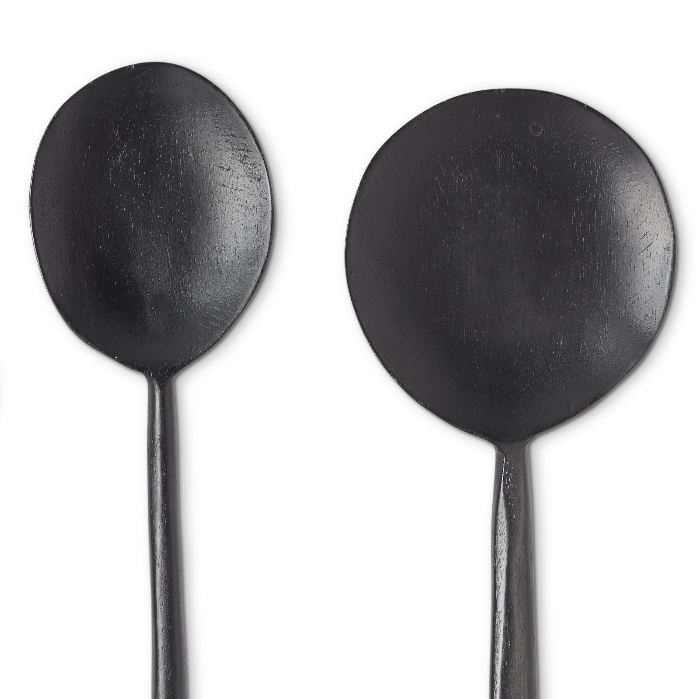 Noir Ebonized Wood Spoons Set of 5
