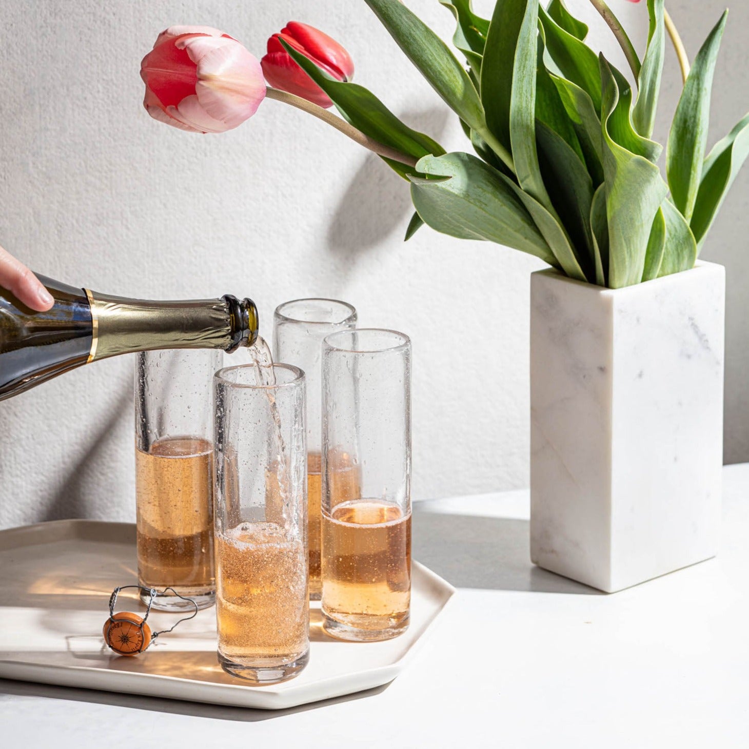 Atlas Recycled Champagne Glass Set of 6