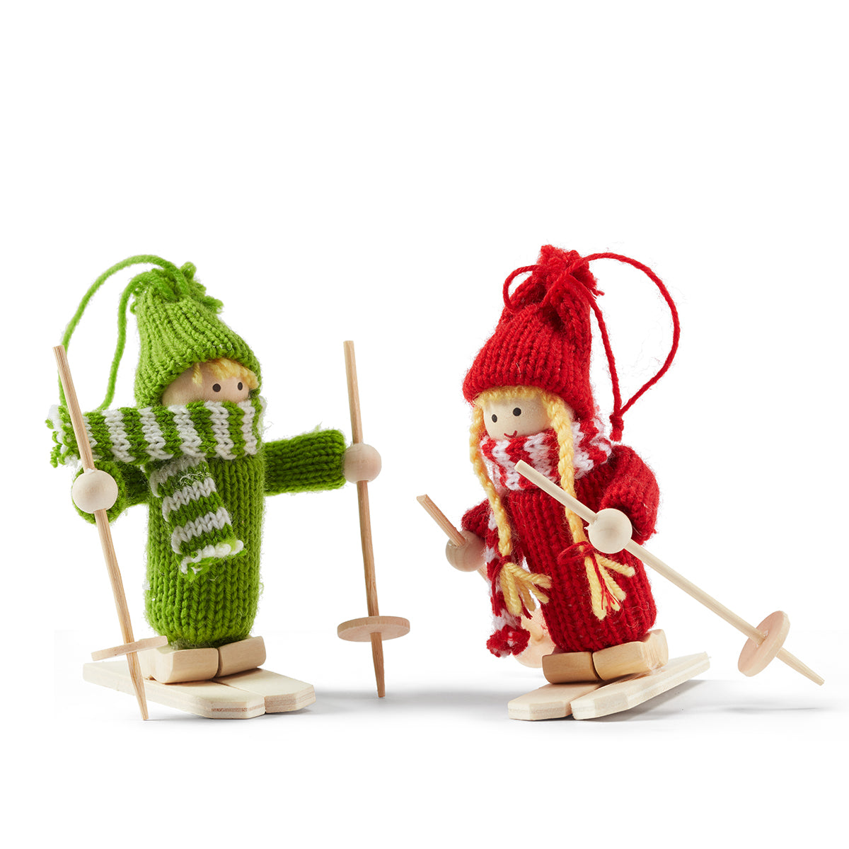 Swedish Snow Kids Ornaments Set of 2