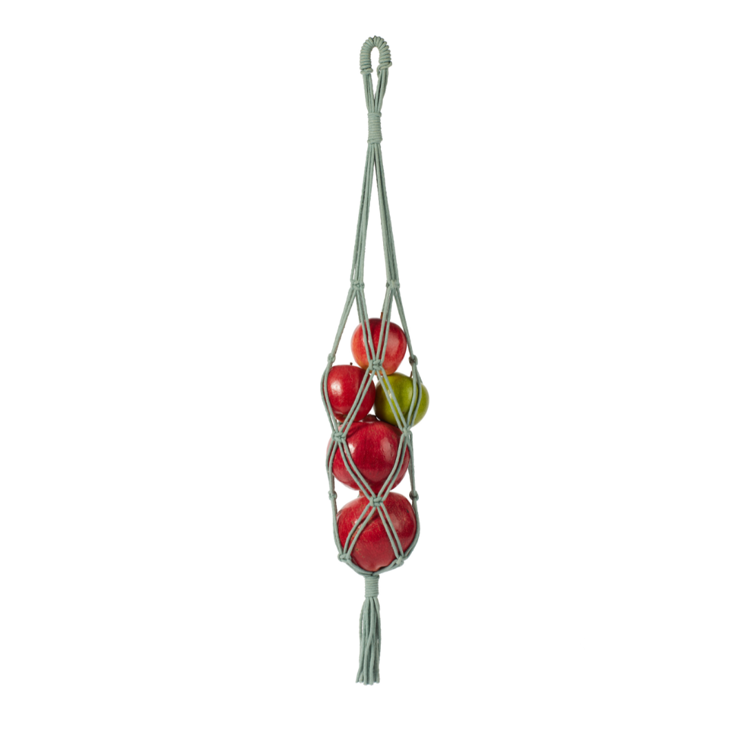 Macrame Produce Bag Turquoise