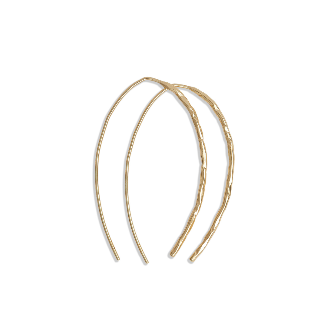 Textured Threader Earrings