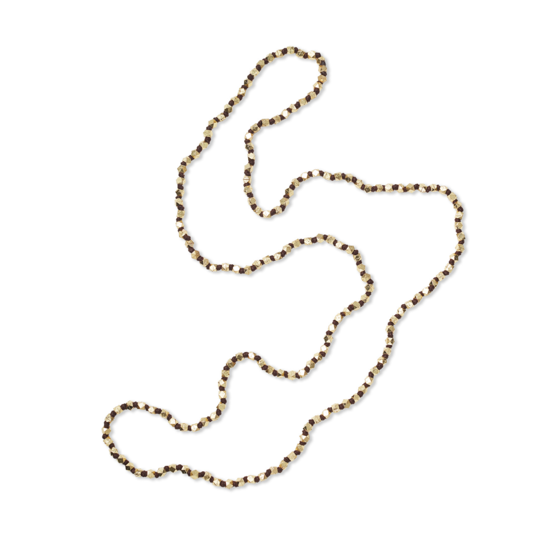 Brass Beaded Necklace Small