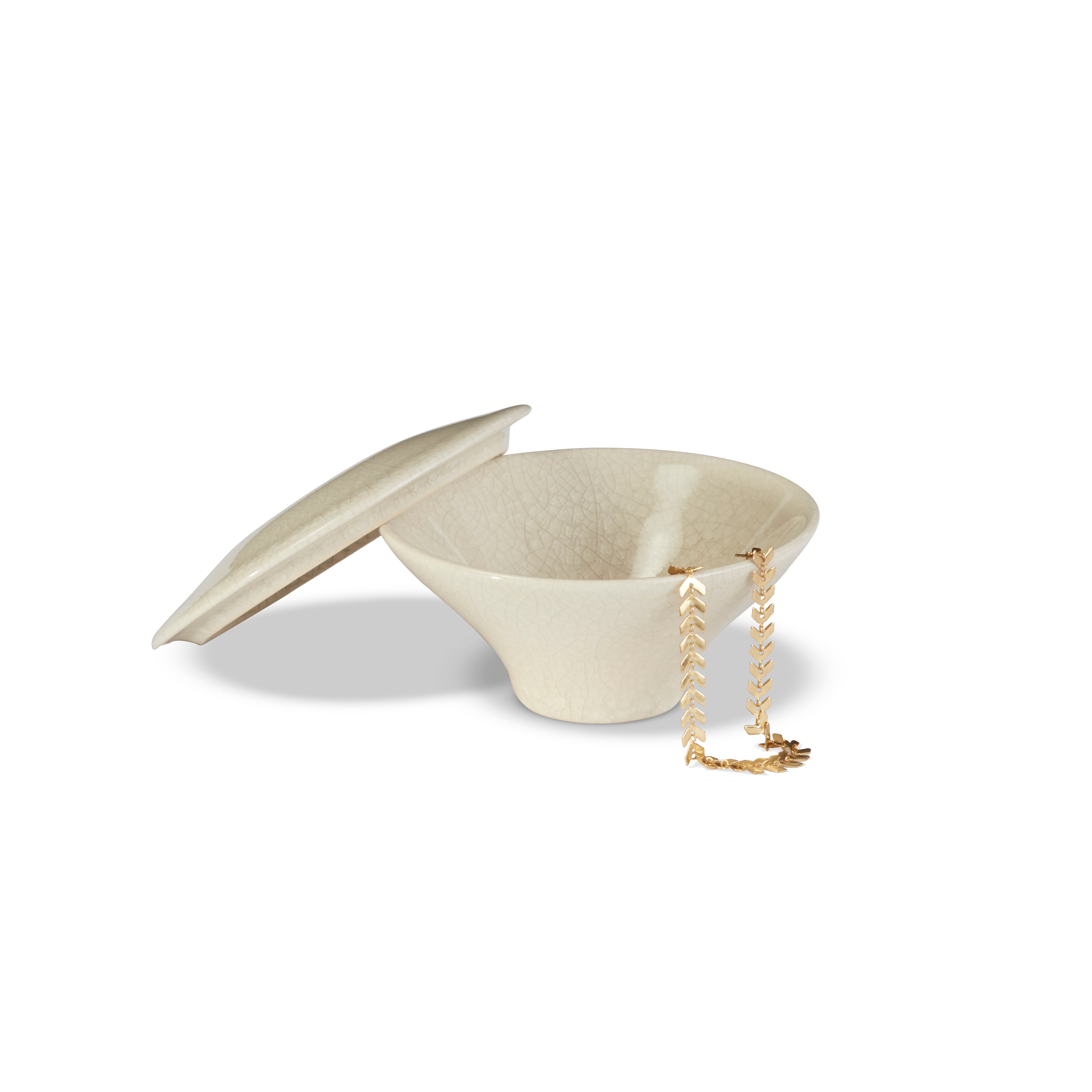 Crackle Covered Bowl Small