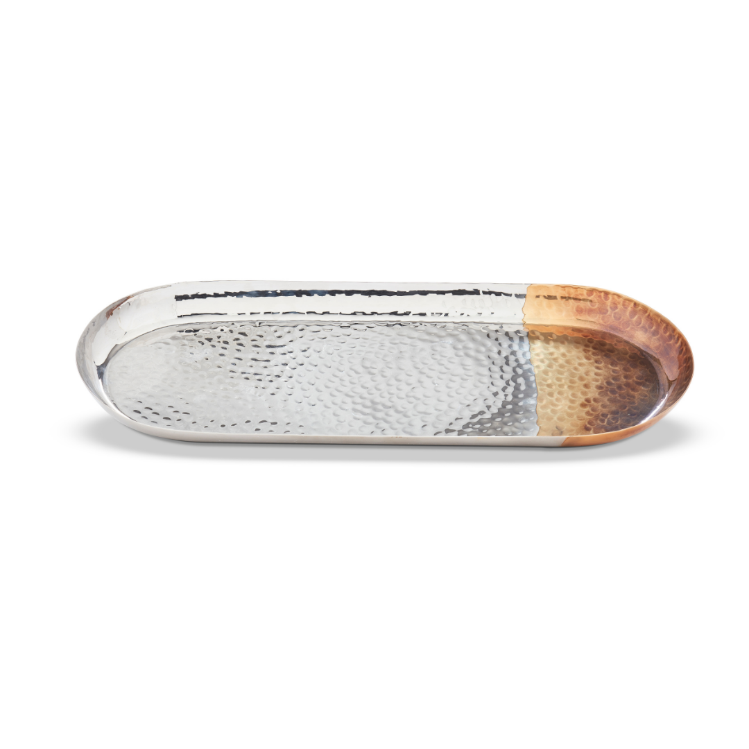 Stainless Steel Ombre Oval Tray