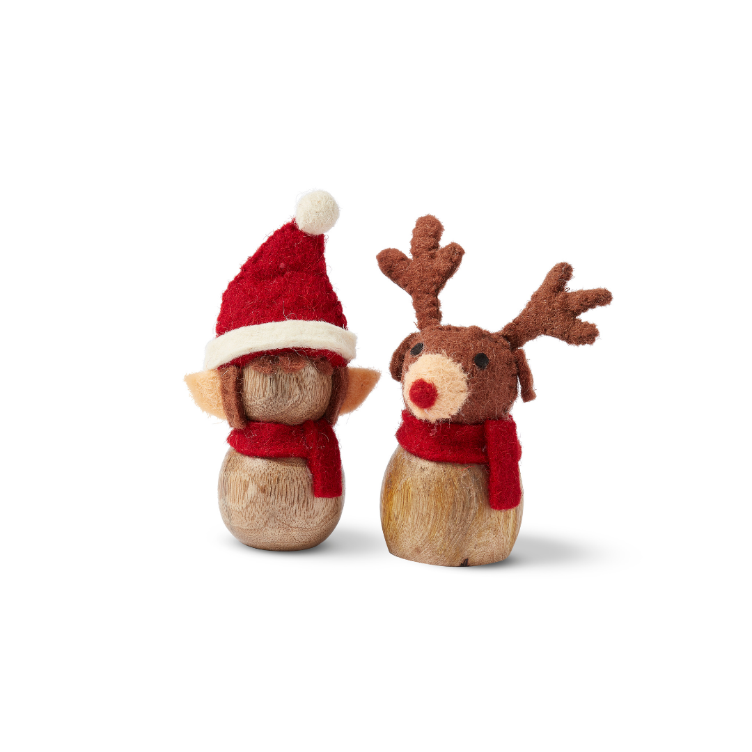 Santa's Helpers Ornaments Set of 2
