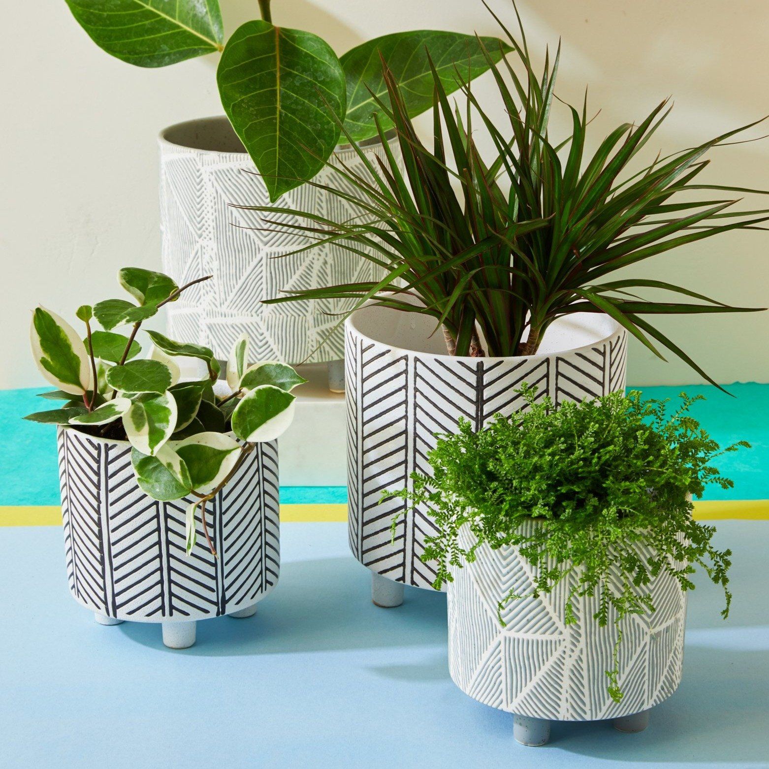 Geometric Planter Cloud Set of 2
