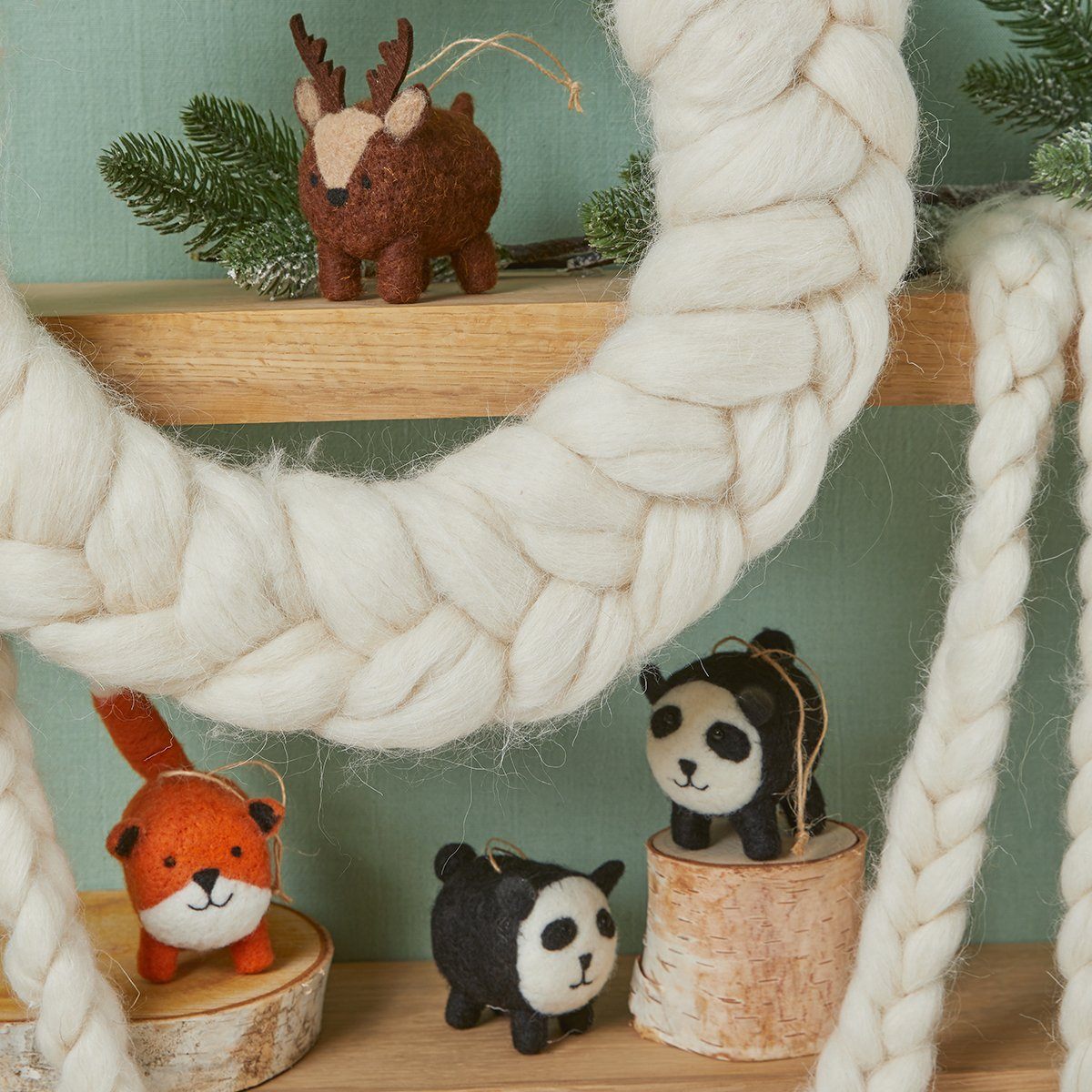 Fat Animal Ornaments Set of 3