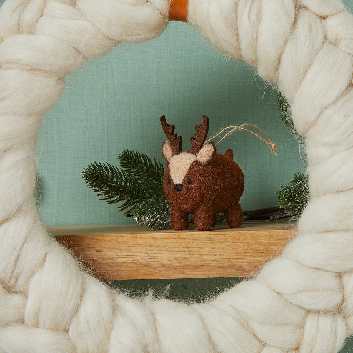 Felt Braided Wreath