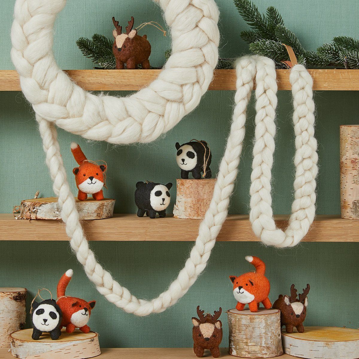 Fat Animal Ornaments Set of 3