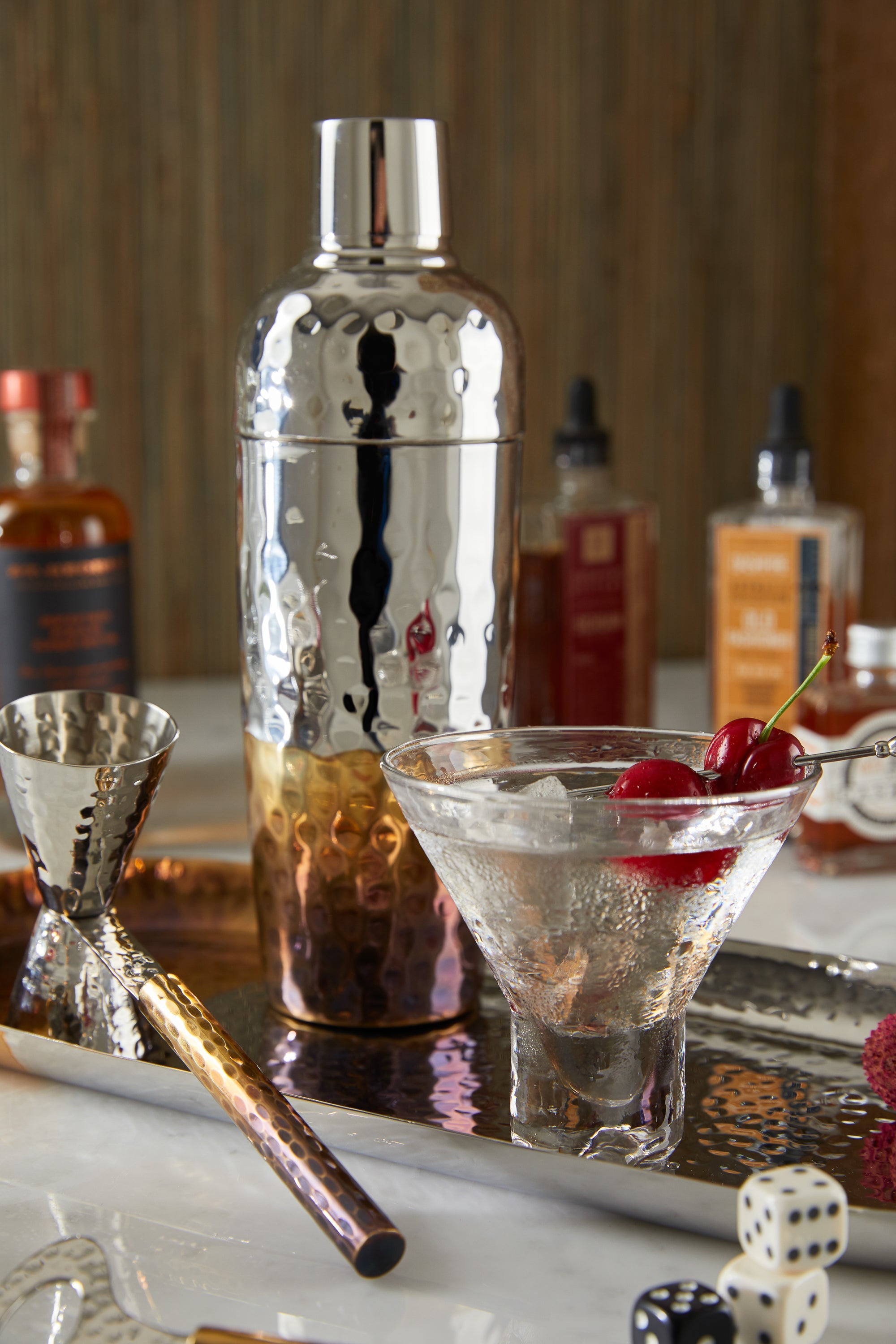 Stainless Steel Ombre Cocktail Shaker