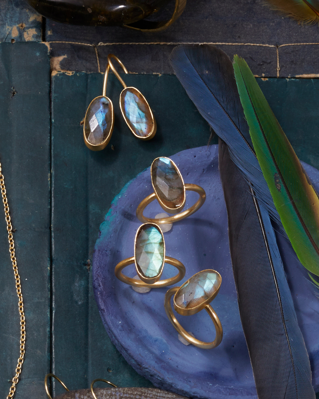 Labradorite Ring - Size 7