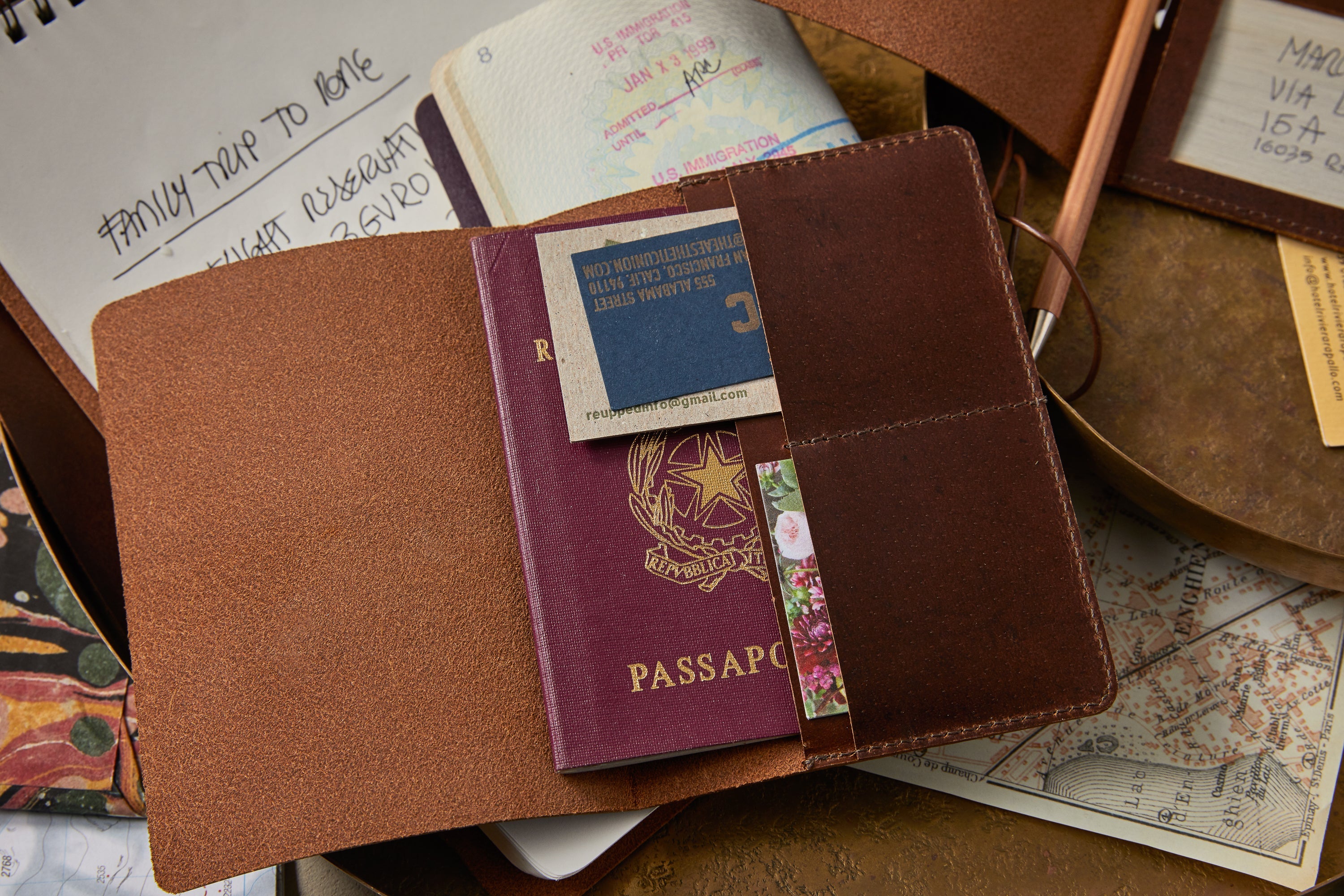 Leather Passport Holder
