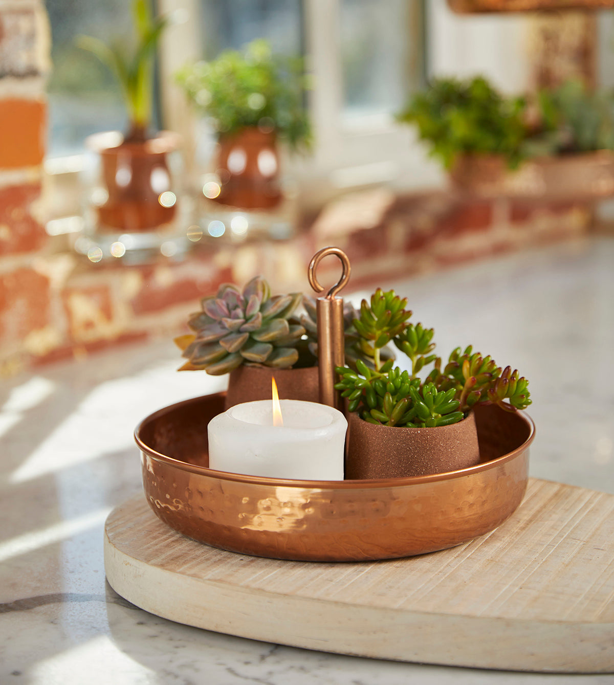 Copper Hanging Planter