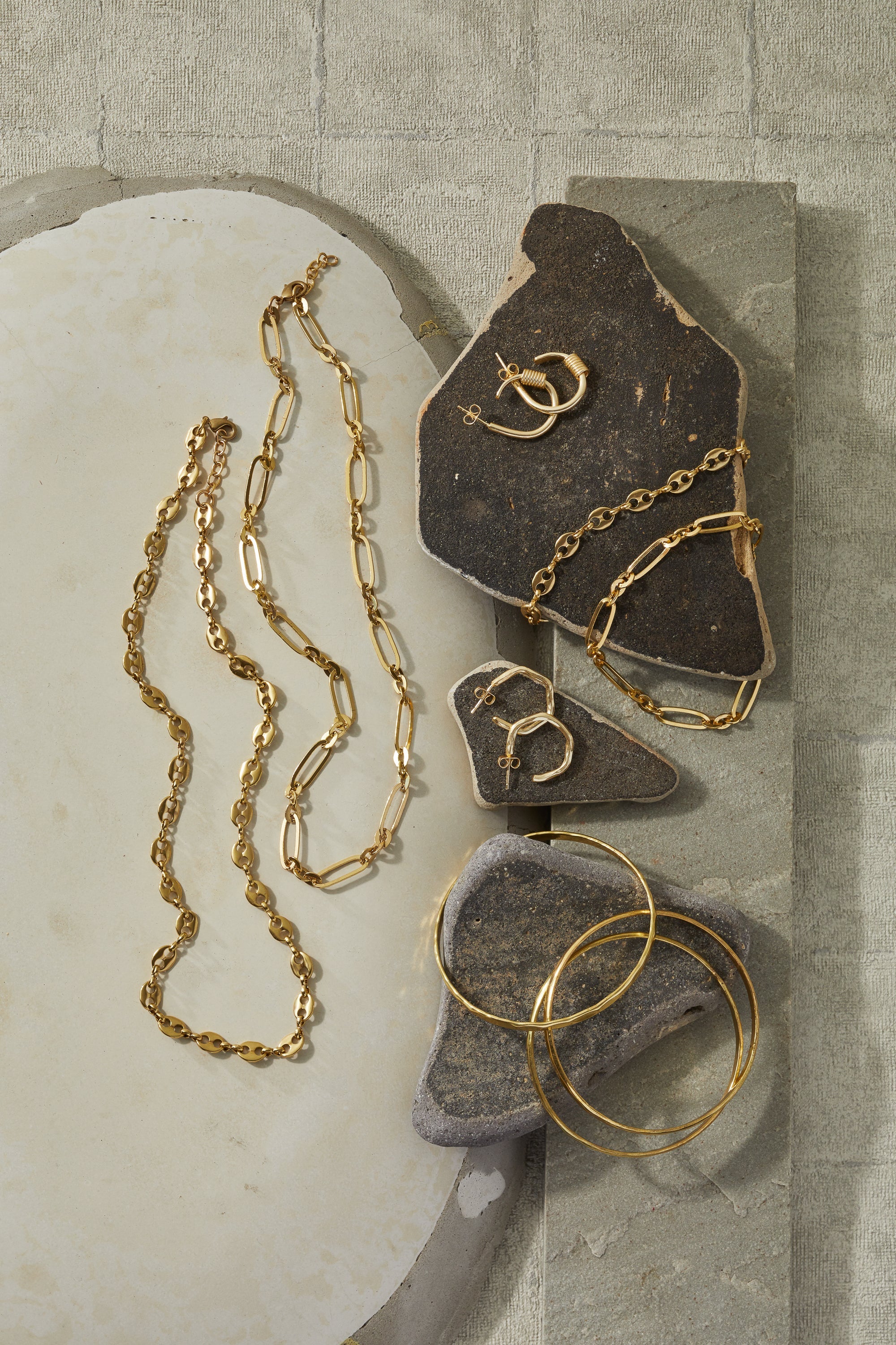 Chiseled Bangles Set of 3