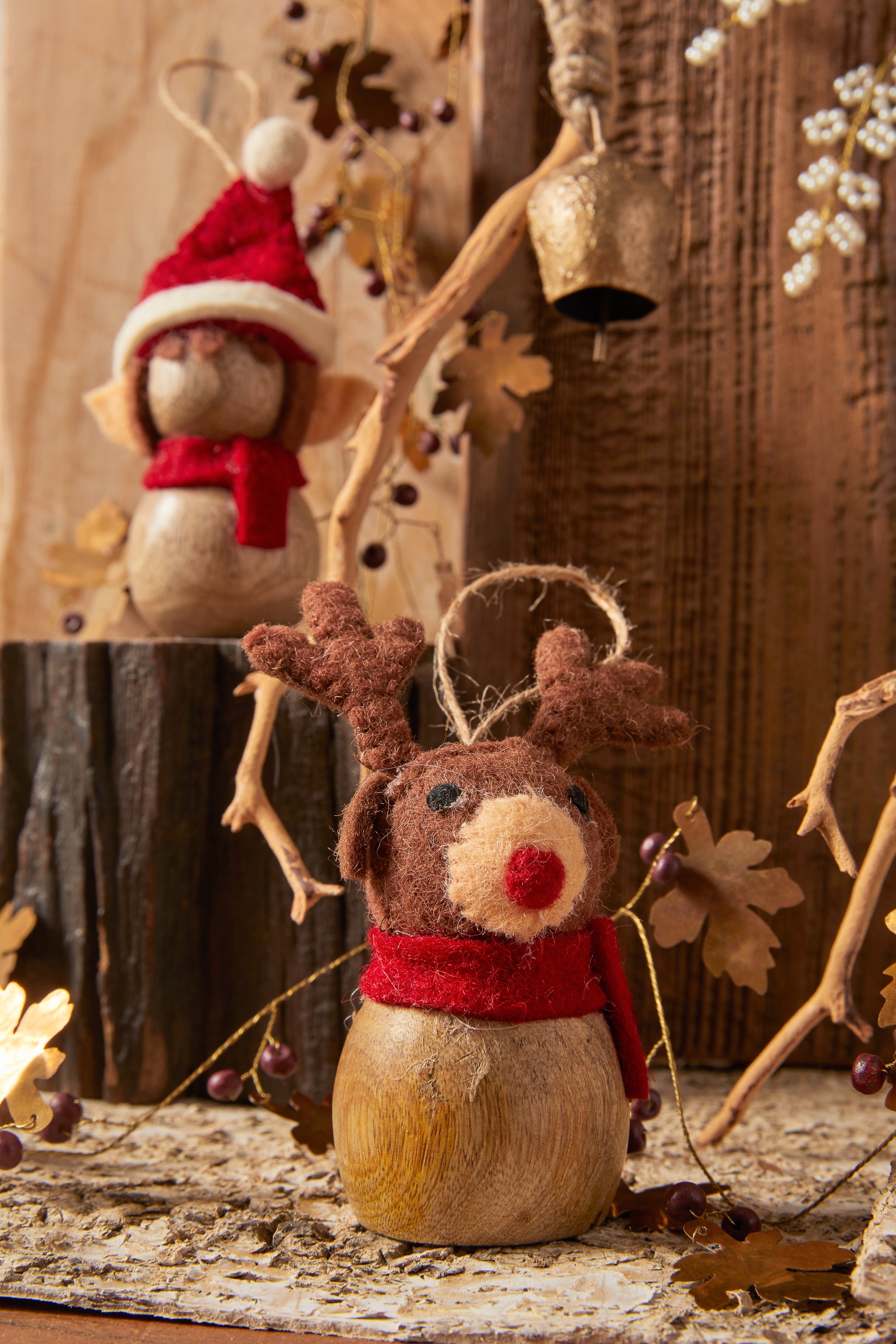 Santa's Helpers Ornaments Set of 2
